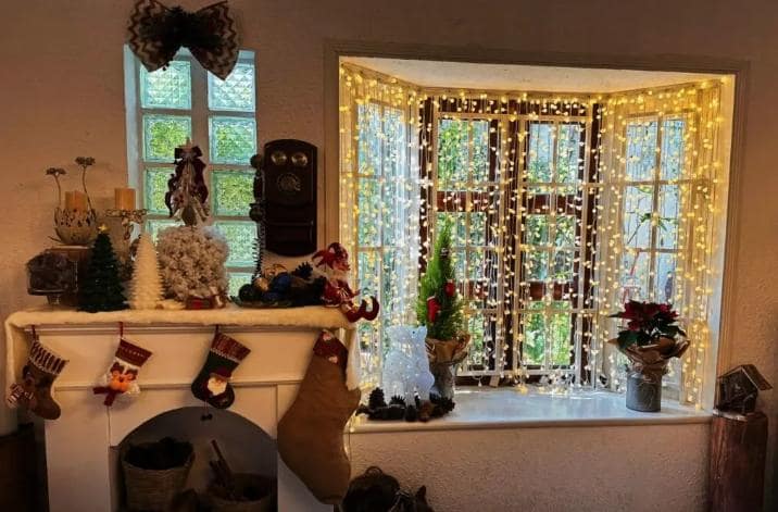  trang trí cửa kính Noel 